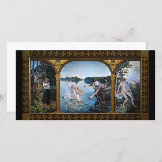 Akseli Gallen-Kallela - Aino Triptych Bedankkaart (Voorkant / Achterkant)