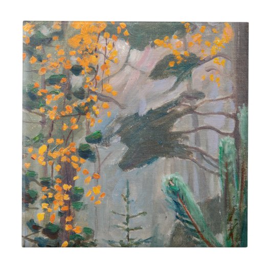 Akseli Gallen-Kallela - Autumn Forest Tegeltje (Voorkant)