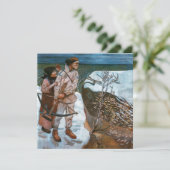 Akseli Gallen-Kallela - Belastingen van Joukahaine Bedankkaart (Staand voorkant)