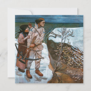 Akseli Gallen-Kallela - Belastingen van Joukahaine Bedankkaart