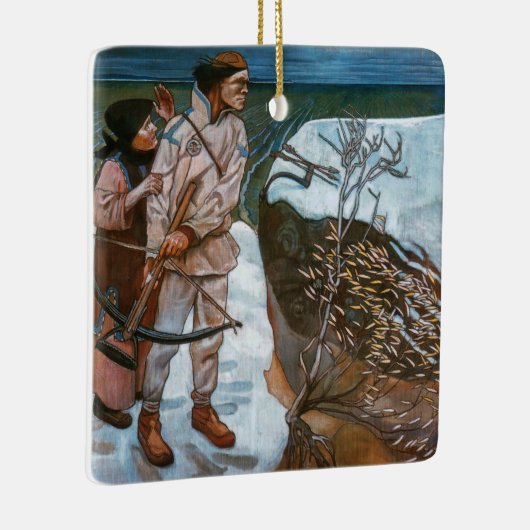 Akseli Gallen-Kallela - Belastingen van Joukahaine Keramisch Ornament (Rechts)