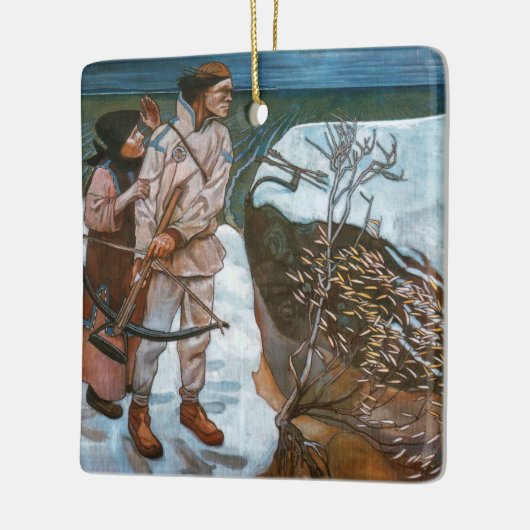 Akseli Gallen-Kallela - Belastingen van Joukahaine Keramisch Ornament (Links)