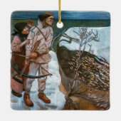 Akseli Gallen-Kallela - Belastingen van Joukahaine Keramisch Ornament (Achterkant)