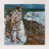 Akseli Gallen-Kallela - Belastingen van Joukahaine Legpuzzel (Verticaal)