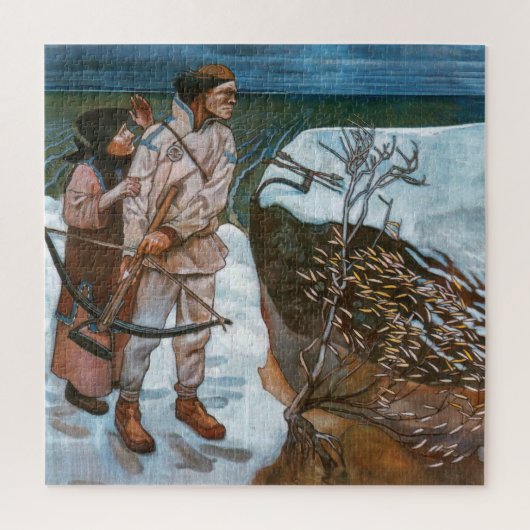 Akseli Gallen-Kallela - Belastingen van Joukahaine Legpuzzel (Verticaal)