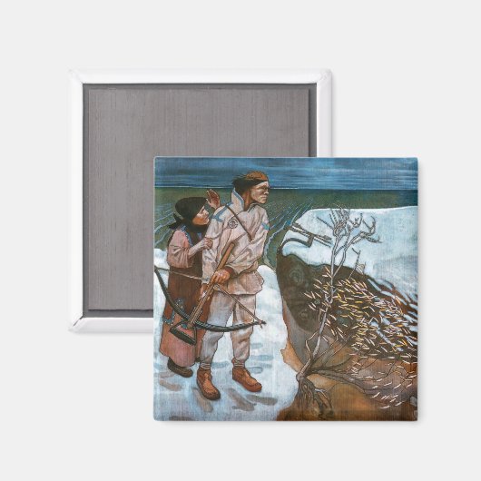 Akseli Gallen-Kallela - Belastingen van Joukahaine Magneet (Voorkant / Achterkant)