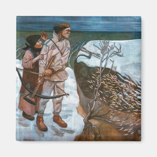 Akseli Gallen-Kallela - Belastingen van Joukahaine Magneet (Voorkant)