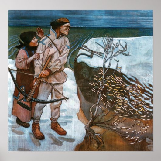 Akseli Gallen-Kallela - Belastingen van Joukahaine Poster (Voorkant)