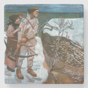 Akseli Gallen-Kallela - Belastingen van Joukahaine Stenen Onderzetter