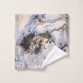 Akseli Gallen-Kallela - Bos in de winter Bad Handdoek (Wasdoekje)