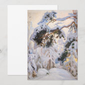 Akseli Gallen-Kallela - Bos in de winter Bedankkaart (Voorkant / Achterkant)