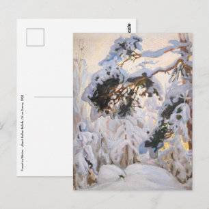 Akseli Gallen-Kallela - Bos in de winter Briefkaart