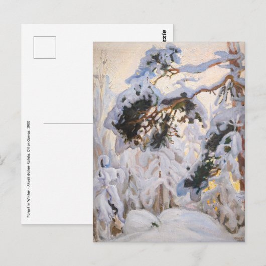 Akseli Gallen-Kallela - Bos in de winter Briefkaart (Voorkant / Achterkant)