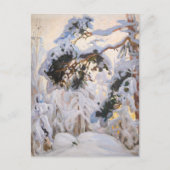 Akseli Gallen-Kallela - Bos in de winter Briefkaart (Voorkant)