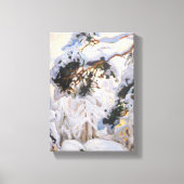 Akseli Gallen-Kallela - Bos in de winter Canvas Afdruk (Voorkant)