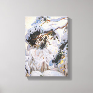 Akseli Gallen-Kallela - Bos in de winter Canvas Afdruk