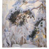 Akseli Gallen-Kallela - Bos in de winter Douchegordijn (Voorkant)