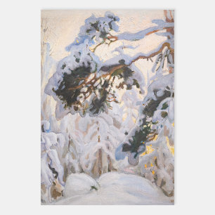 Akseli Gallen-Kallela - Bos in de winter Inpakpapier Vel