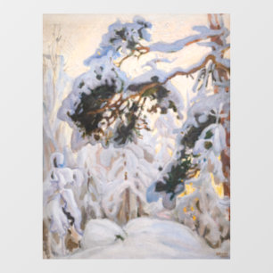 Akseli Gallen-Kallela - Bos in de winter Raamsticker