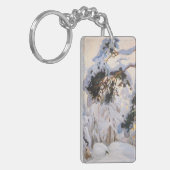 Akseli Gallen-Kallela - Bos in de winter Sleutelhanger (Voorkant Links)