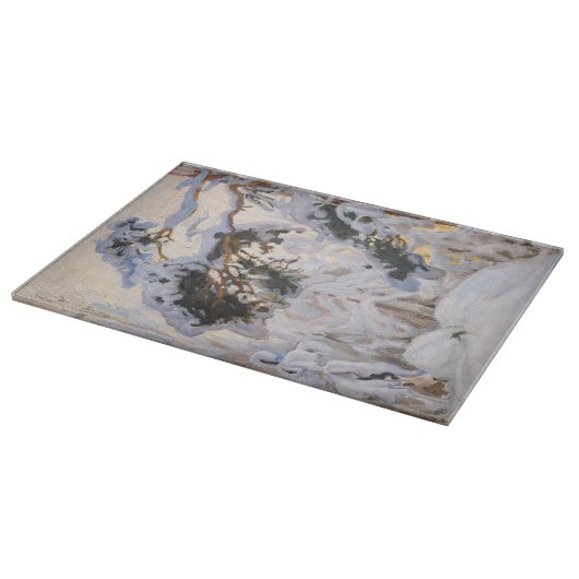 Akseli Gallen-Kallela - Bos in de winter Snijplank (Hoek)