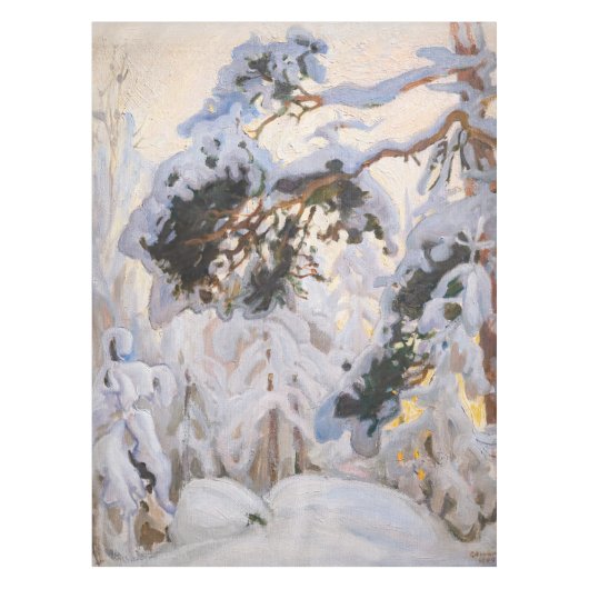 Akseli Gallen-Kallela - Bos in de winter Tafelkleed (Voorkant)