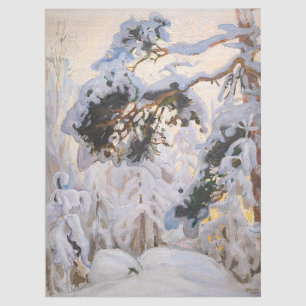 Akseli Gallen-Kallela - Bos in de winter Tissuepapier