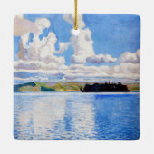 Akseli Gallen-Kallela - Cloud Towers Keramisch Ornament (Achterkant)