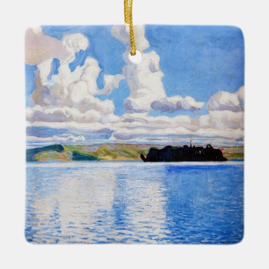 Akseli Gallen-Kallela - Cloud Towers Keramisch Ornament (Voorkant)