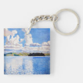 Akseli Gallen-Kallela - Cloud Towers Sleutelhanger (Achterkant)