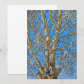 Akseli Gallen-Kallela - Crack Willow en Blue Bird Bedankkaart (Voorkant / Achterkant)