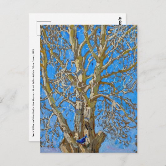 Akseli Gallen-Kallela - Crack Willow en Blue Bird Briefkaart (Voorkant / Achterkant)