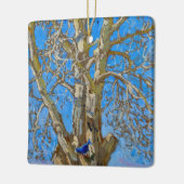 Akseli Gallen-Kallela - Crack Willow en Blue Bird Keramisch Ornament (Links)