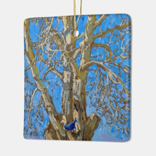 Akseli Gallen-Kallela - Crack Willow en Blue Bird Keramisch Ornament (Links)