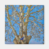 Akseli Gallen-Kallela - Crack Willow en Blue Bird Magneet (Voorkant)