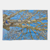 Akseli Gallen-Kallela - Crack Willow en Blue Bird Theedoek (Horizontaal)