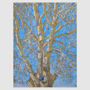 Akseli Gallen-Kallela - Crack Willow en Blue Bird Tissuepapier