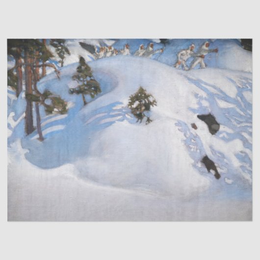 Akseli Gallen-Kallela - Februari Visie Tissuepapier (Voorkant)