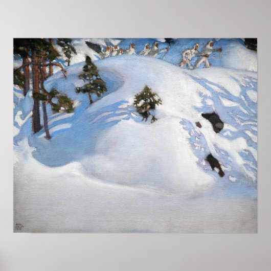 Akseli Gallen-Kallela - Februari Vision Poster (Voorkant)