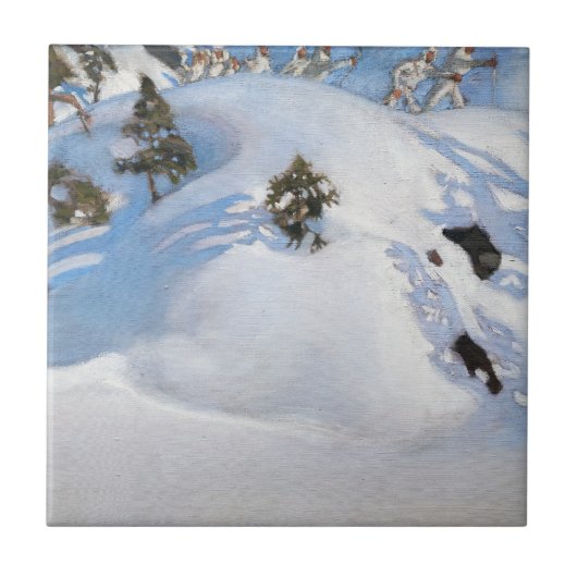 Akseli Gallen-Kallela - Februari Vision Tegeltje (Voorkant)