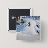 Akseli Gallen-Kallela - Februari Vision Vierkante Button 5,1 Cm (Voorkant /achterkant)