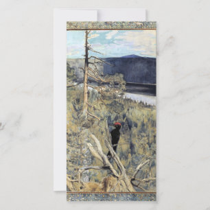 Akseli Gallen-Kallela - Great Black Woodpecker Bedankkaart