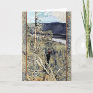 Akseli Gallen-Kallela - Great Black Woodpecker Kaart