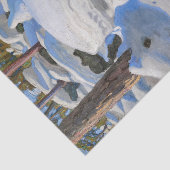 Akseli Gallen-Kallela - Hol van de lynx Tissuepapier (Detail)