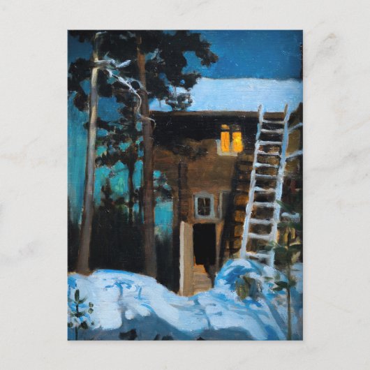 Akseli Gallen-Kallela - Kalela in de winter Briefkaart (Voorkant)