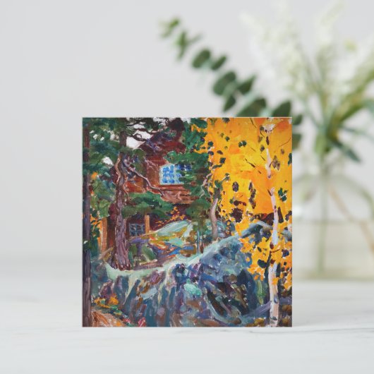 Akseli Gallen-Kallela - Kalela in het najaar Kaart (Staand voorkant)