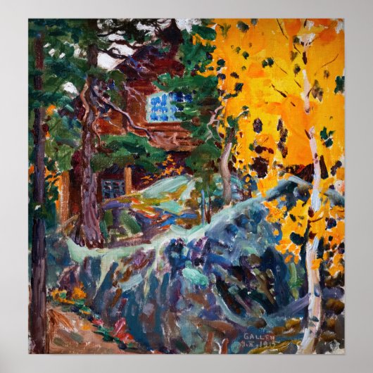 Akseli Gallen-Kallela - Kalela in het najaar Poster (Voorkant)