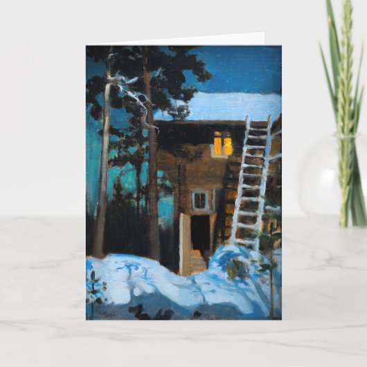 Akseli Gallen-Kallela - Kalela op een winter Kaart (Voorkant)