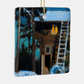 Akseli Gallen-Kallela - Kalela op een winter Keramisch Ornament (Rechts)