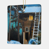 Akseli Gallen-Kallela - Kalela op een winter Keramisch Ornament (Links)